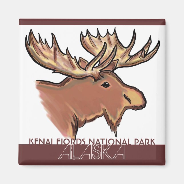 Imã Kenai Fjords National Park Alaska magnet (Frente)