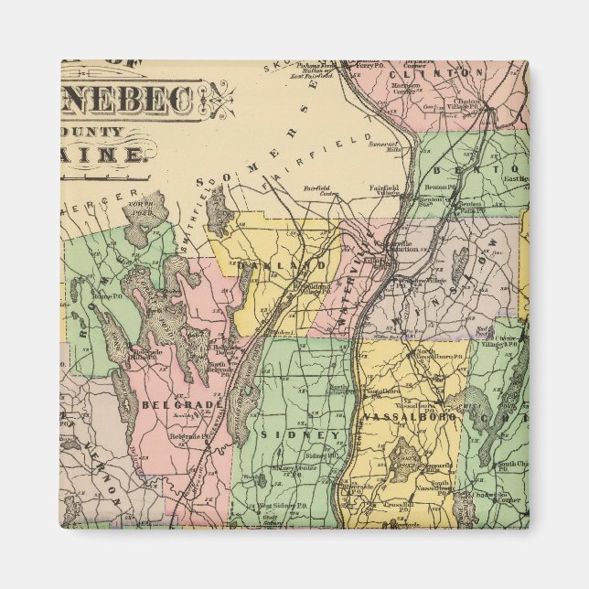 Imã Kennebec Co, Maine (Frente)