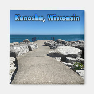 Imã Kenosha, Wisconsin, no Lago Michigan