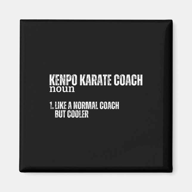 Imã Kenpo Karate Coach Definition Engraçado Americano  (Frente)