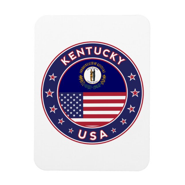 Ímã Kentucky, capa de telefone do Kentucky, adesivo do (Vertical)