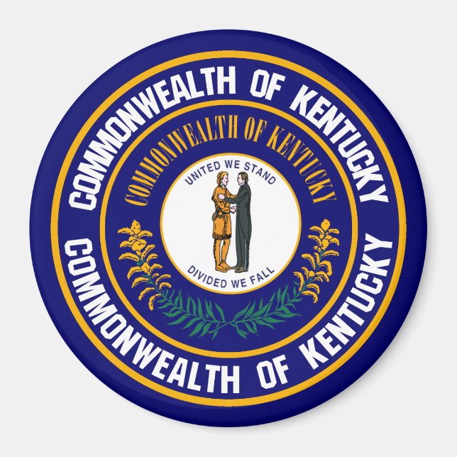Imã Kentucky Round Emblem (Frente)