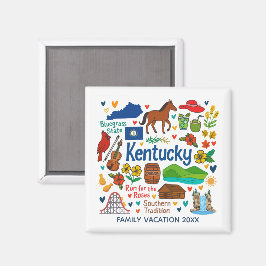 Imã Kentuky Family Trip Keepsake Personalized