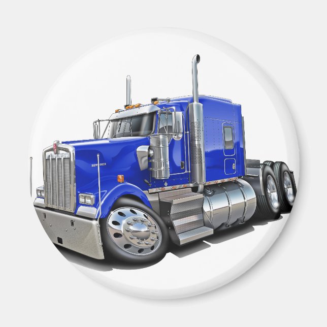 Imã Kenworth w900 Blue Truck (Frente)