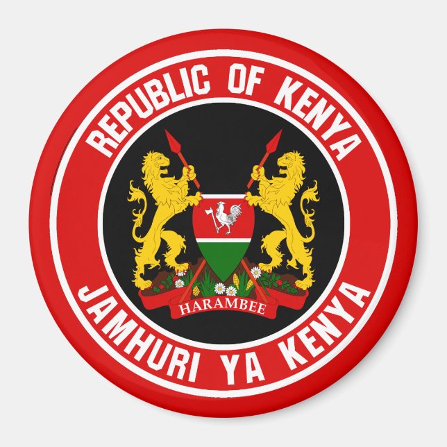 Imã Kenya Round Emblem (Frente)
