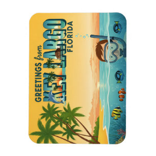 Ímã Key Largo Flórida – Férias Tropicais