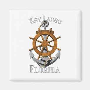 Imã Key Largo Florida Vacation NMaritime Anchor Helm S