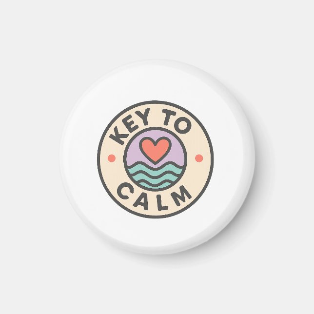 Imã Key to Calm | School Support Thank You Gift (Frente)