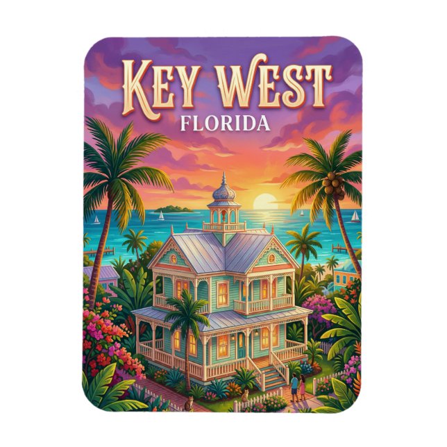 Ímã Key West Flórida (Vertical)