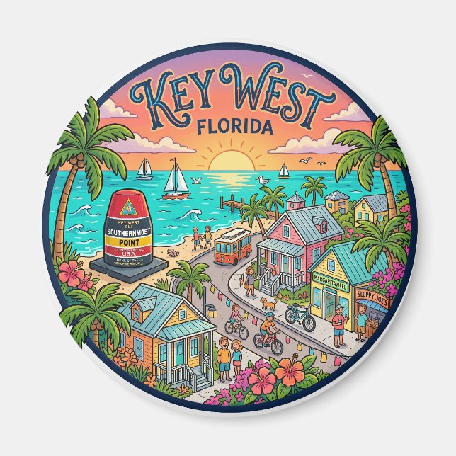 Imã Key West Flórida (Frente)