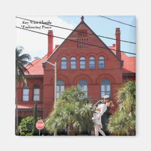 Imã Key West Florida, marinheiro beijando a enfermeira