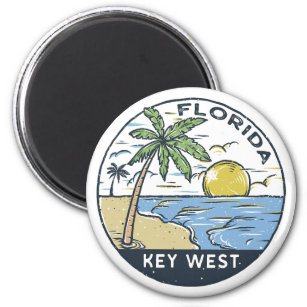 Imã Key West Florida Vintage Emblem