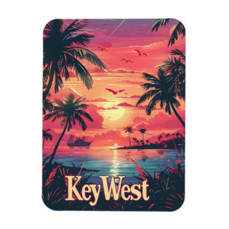 Ímã Key West Serenity: Sunset Tropical