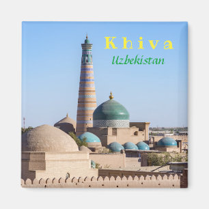 Imã Khiva, Uzbequistão - Islam Khodja Minaret e mesqu