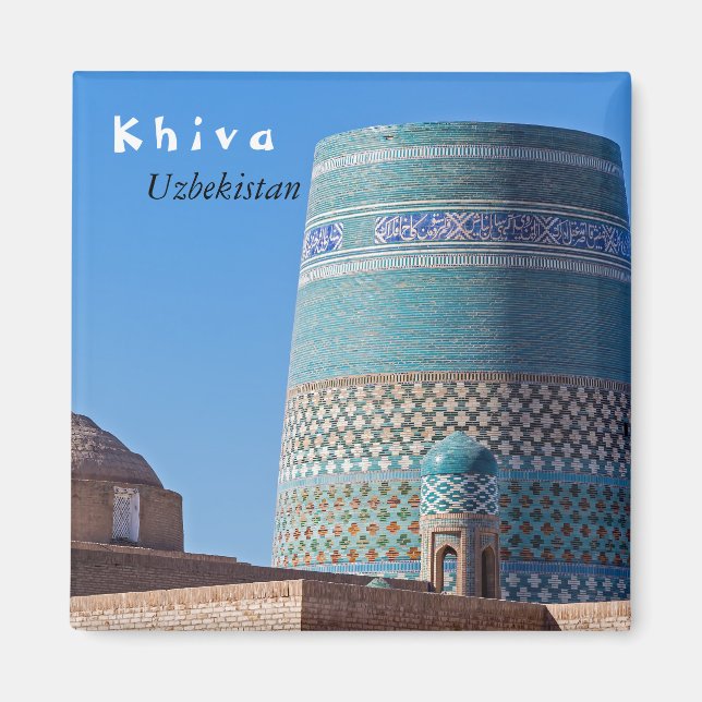 Imã Khiva, Uzbequistão - Minarete Islam Khodja (Frente)