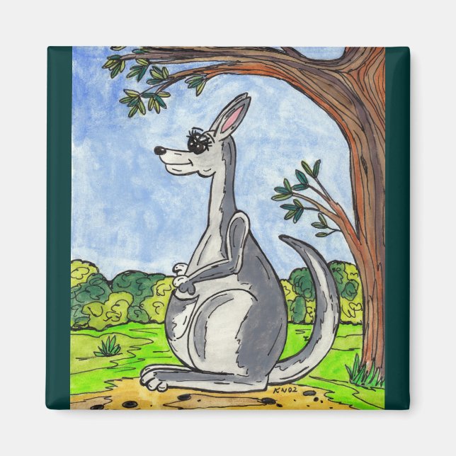 Imã Kia the Kangaroo Magnet (Frente)