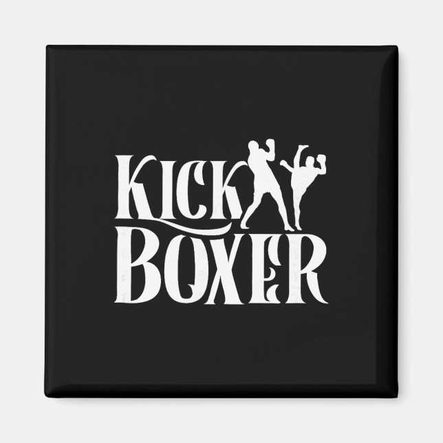 Imã Kickboxer Kickbox Kick Boxing Kickboxing Artes Mar (Frente)