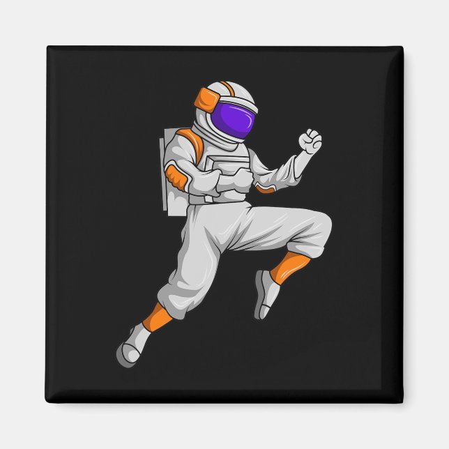 Imã Kickboxing Astronauta Kickboxer Espaço Sideral Kar (Frente)