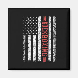 Imã Kickboxing Bandeira Americana 4 De Julho Kickboxer