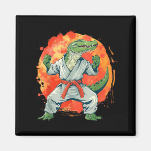 Imã Kickboxing Crocodilo Taekwondo Karatê MMA Engraçad