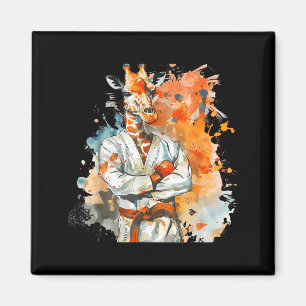 Imã Kickboxing Girafa Taekwondo Caratê Mma Engraçado