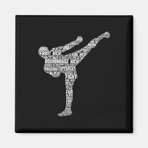 Imã Kickboxing Kickboxer Taekwondo Karate Crianças Men