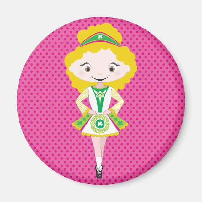 Imã KIDLETS: loura-dançarina irlandesa (Frente)