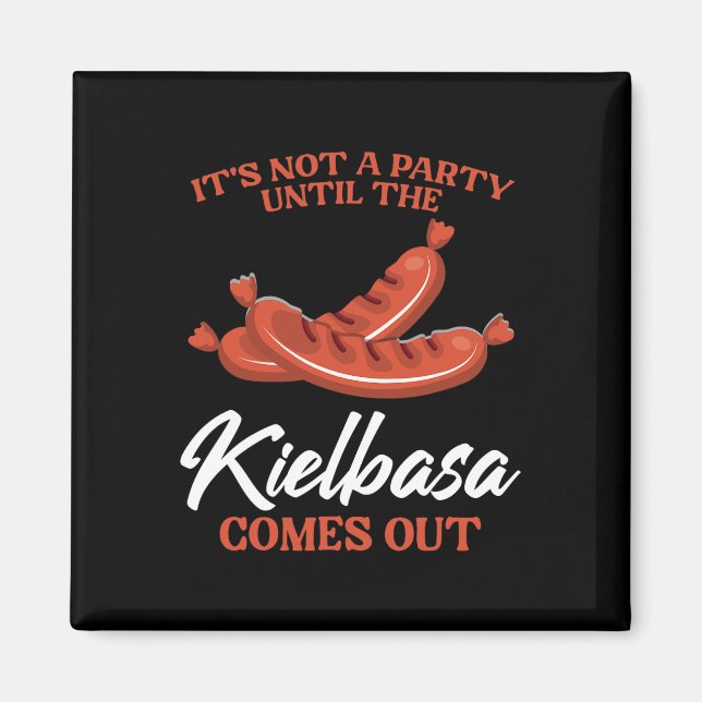 Imã Kielbasa Polônia Meat Sausation Comida Lover Homen (Frente)