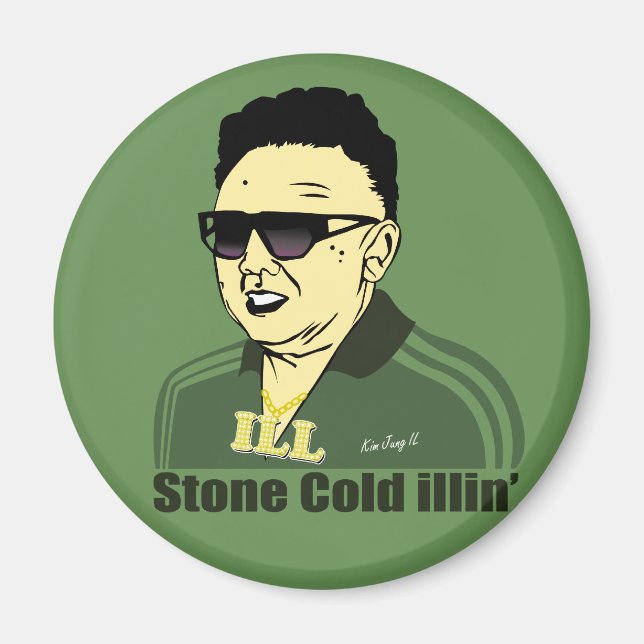 Imã Kim Jung Il Magnet (Frente)