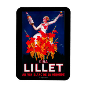 Ímã Kina Lillet Vintage PosterEurope