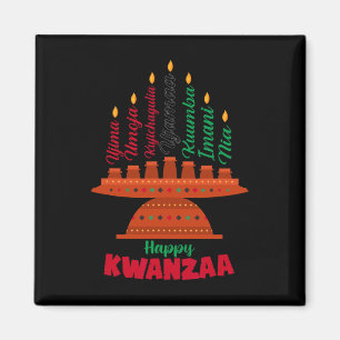 Imã Kinara Sete Velas Princípios De Kwanzaa Happy K