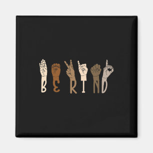 Imã Kind Sign Language Intérprete Melanin