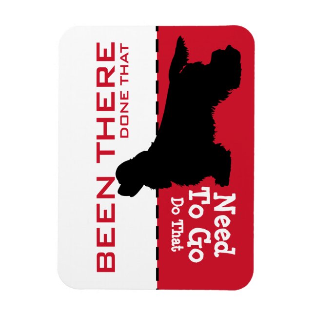 Ímã King Charles Cavalier Cocker Go Potty Magnet (Vertical)