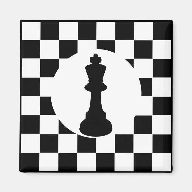 Imã King Chess Piece - Magnet - Favoritos para festas  (Frente)