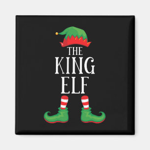 Imã King Elf Matching Group Xmas Funny Family Christma