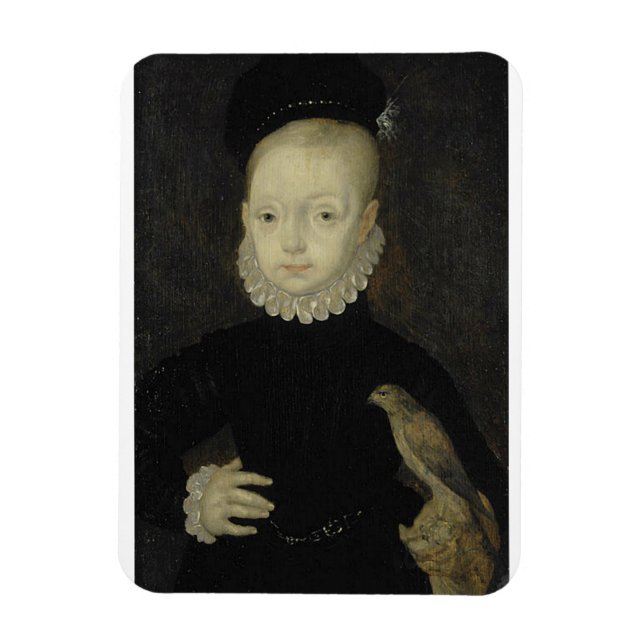 Ímã King James VI com Sparrow Hawk - 1574 (Vertical)