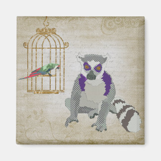 Imã King Julian & Molly Macaw Magnet