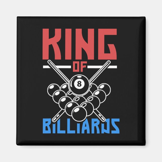 Imã King Of Billiards Snooker Piscina Billiards Rack C (Frente)
