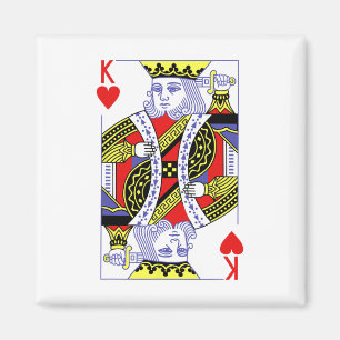 Imã King Of Hearts Royal Flush Costume Halloween Playi