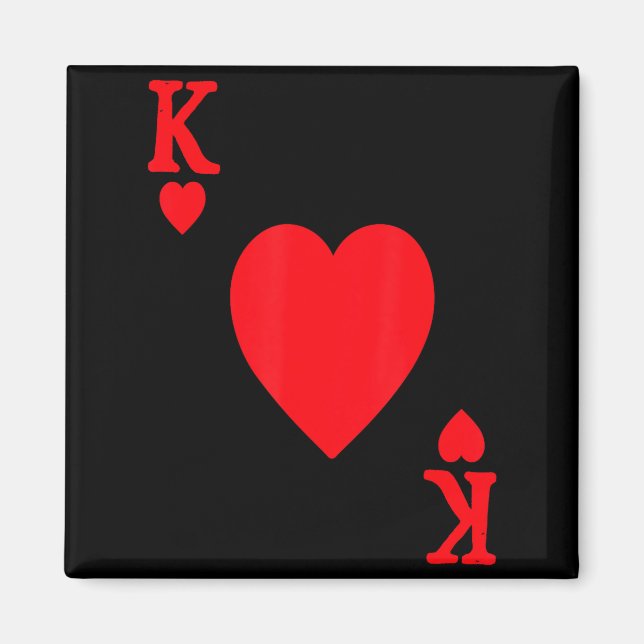 Imã King Of Hearts Valentine's Day Lover Royal Flush F (Frente)