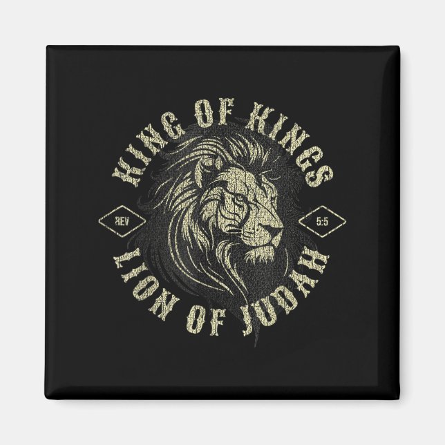 Imã King Of Kings Lion Of Judah Christian Faith Religi (Frente)