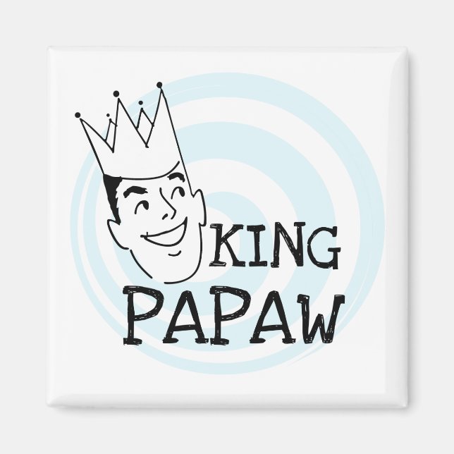 Imã King Papaw T-shirts e presentes (Frente)