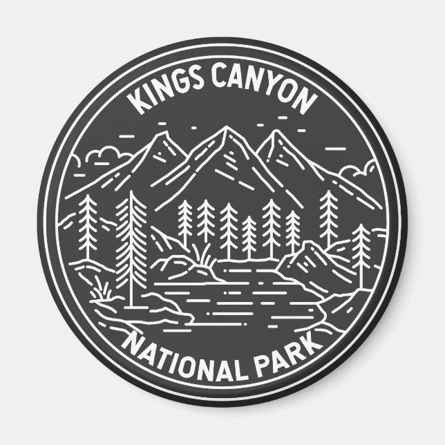 Imã Kings Canyon National Park Monoline (Frente)