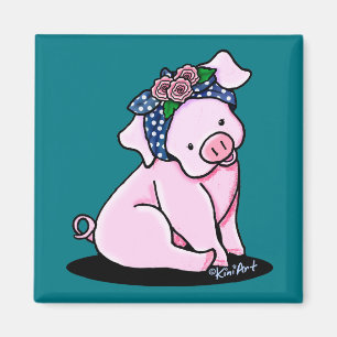 Imã KiniArt Bonito Piggy