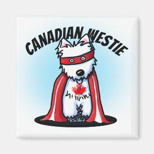 Imã KiniArt canadense Westie Magnet