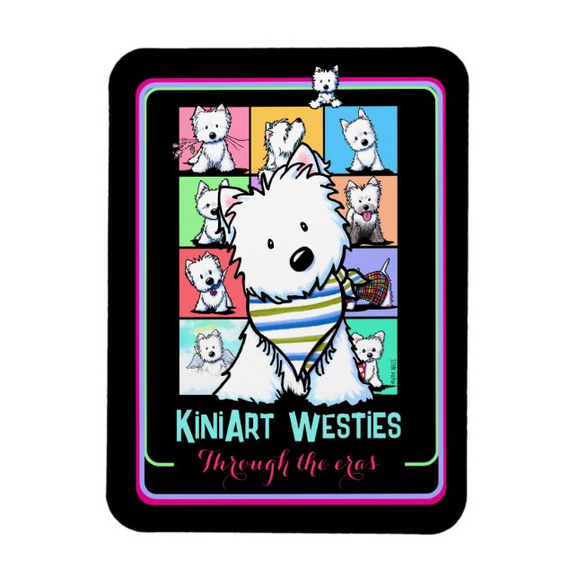 Ímã KiniArt Westies Eras (Vertical)