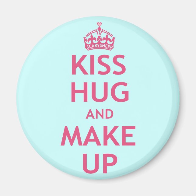 Imã Kiss Hug e maquiagem (Frente)