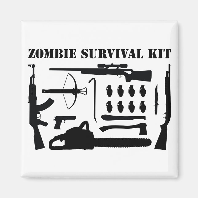 Imã Kit de Sobrevivência Zombie (Frente)