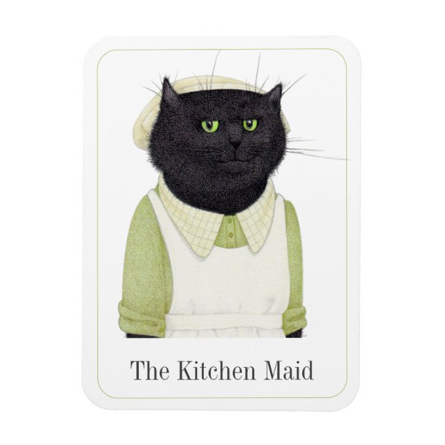 Ímã KITCHEN MAID CAT 3x4 Magnet Flexível + Texto II (Vertical)