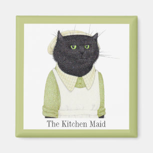Imã KITCHEN MAID CAT Magnet + Texto